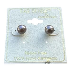 5/$25 Ear Sense Hypoallergenic Silver Stud Earrings for Sensitive Ears
